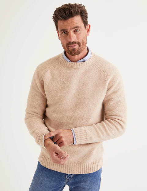 Aldgate Brushed Crew Neck - Sand Aldgate Brushed Crew Neck - Sand
