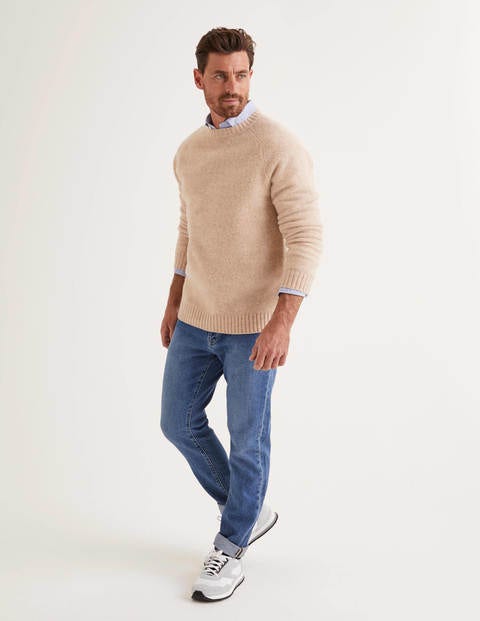 Aldgate Brushed Crew Neck - Sand Aldgate Brushed Crew Neck - Sand