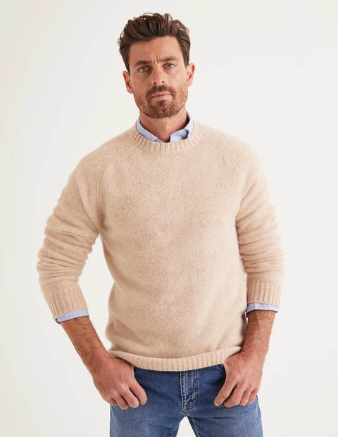 Aldgate Brushed Crew Neck - Sand Aldgate Brushed Crew Neck - Sand