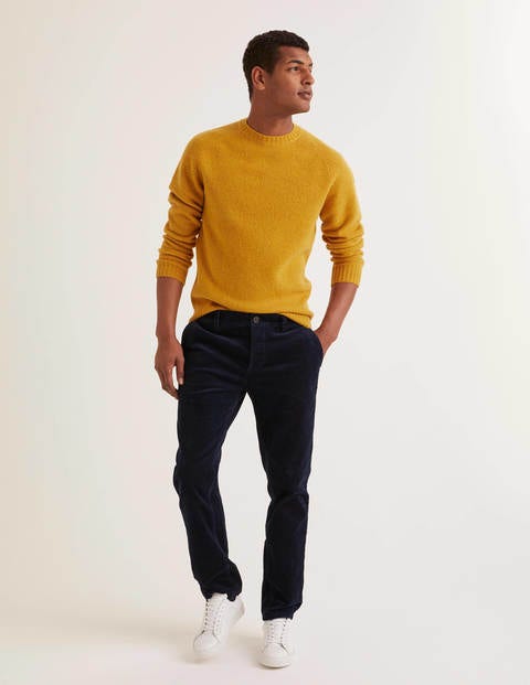 Aldgate Brushed Crew Neck - Saffron Aldgate Brushed Crew Neck - Saffron