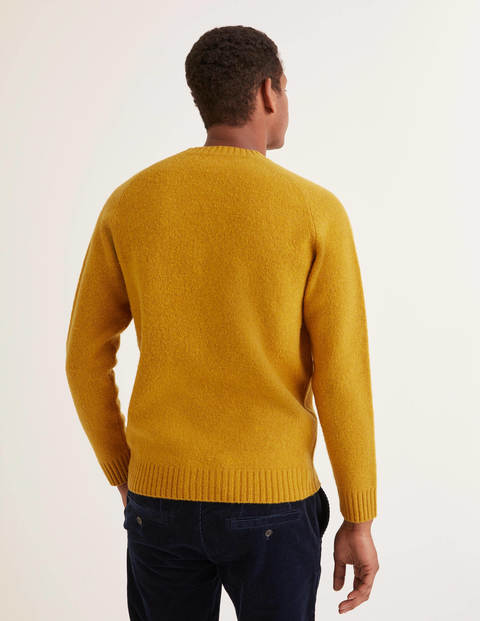 Aldgate Brushed Crew Neck - Saffron Aldgate Brushed Crew Neck - Saffron
