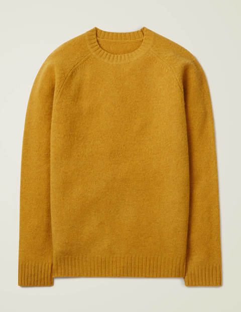 Aldgate Brushed Crew Neck - Saffron Aldgate Brushed Crew Neck - Saffron