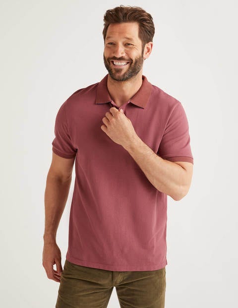 Piqué Polo - Rosewood Piqué Polo - Rosewood