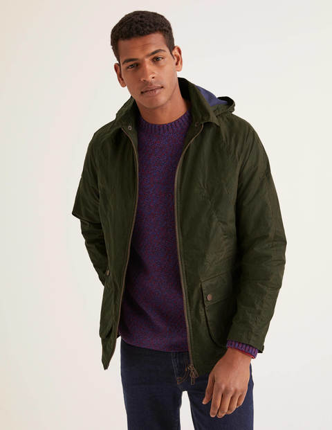 Holt Waxed Jacket - Olive Holt Waxed Jacket - Olive