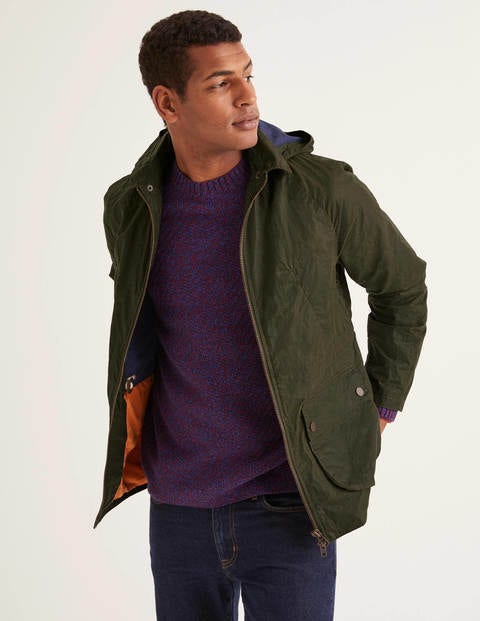 Holt Waxed Jacket - Olive Holt Waxed Jacket - Olive