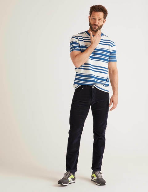 T-Shirt Rayé Rétro - Rayé mini écru/saphir T-Shirt Rayé Rétro - Rayé mini écru/saphir