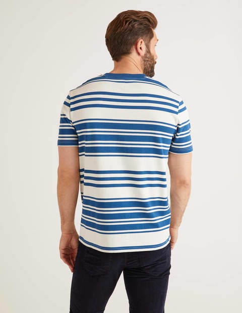 T-Shirt Rayé Rétro - Rayé mini écru/saphir T-Shirt Rayé Rétro - Rayé mini écru/saphir
