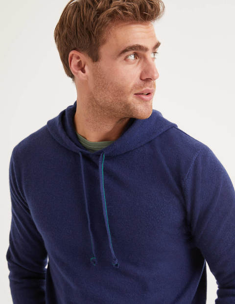 Cashmere Hoodie - Bright Navy Cashmere Hoodie - Bright Navy