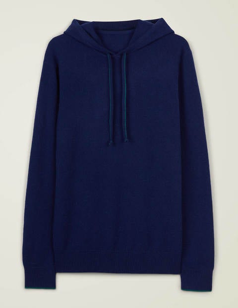 Cashmere Hoodie - Bright Navy Cashmere Hoodie - Bright Navy