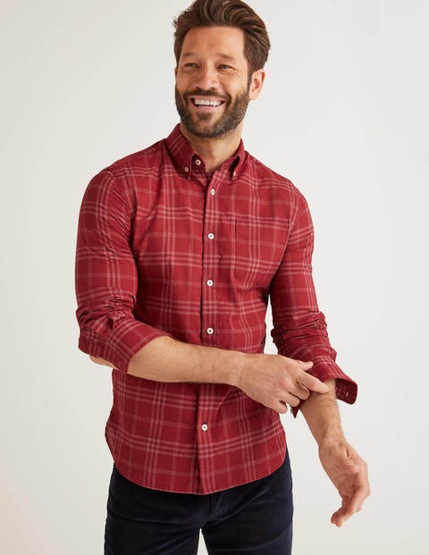 Slim Fit Overdye Shirt - Sumac Slim Fit Overdye Shirt - Sumac