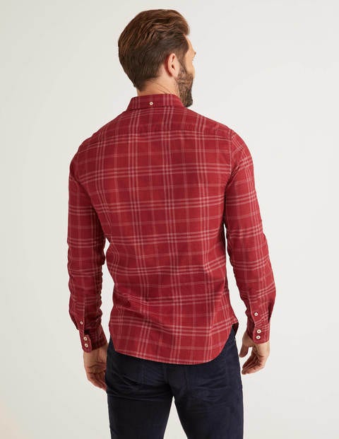 Slim Fit Overdye Shirt - Sumac Slim Fit Overdye Shirt - Sumac