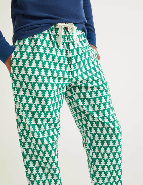 Printed Brushed Pull-Ons - Green Baize Tree Geo Printed Brushed Pull-Ons - Green Baize Tree Geo