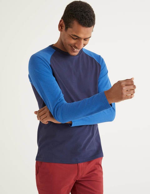 Long Sleeve Raglan T-shirt - Blues Multi Long Sleeve Raglan T-shirt - Blues Multi