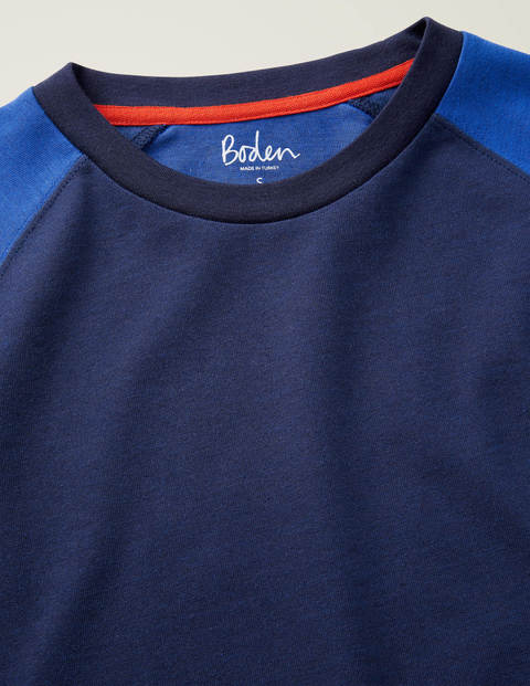 Long Sleeve Raglan T-shirt - Blues Multi Long Sleeve Raglan T-shirt - Blues Multi