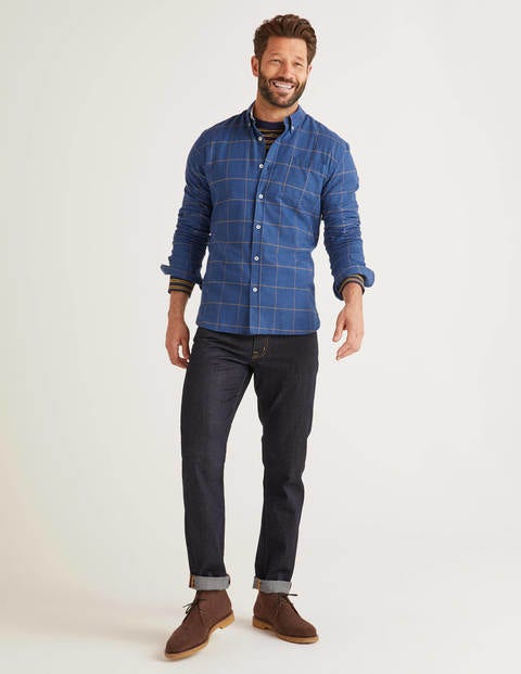 Flannel Shirt - Sapphire Puppytooth Flannel Shirt - Sapphire Puppytooth