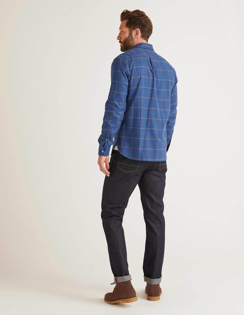 Flannel Shirt - Sapphire Puppytooth Flannel Shirt - Sapphire Puppytooth