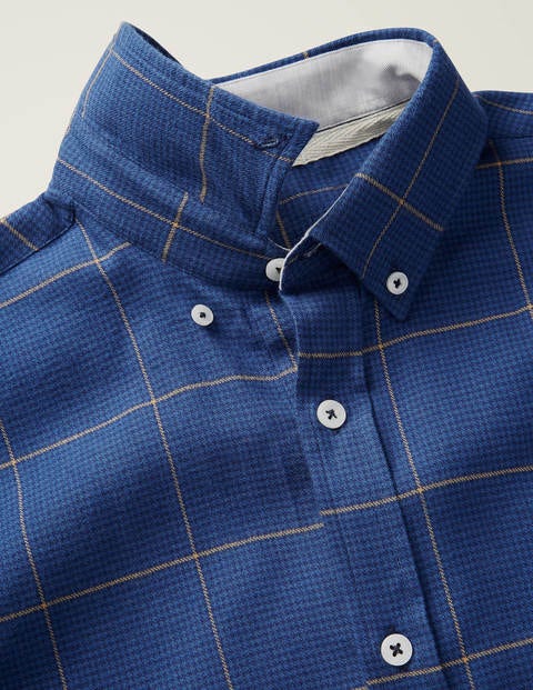 Flannel Shirt - Sapphire Puppytooth Flannel Shirt - Sapphire Puppytooth