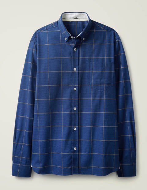 Flannel Shirt - Sapphire Puppytooth Flannel Shirt - Sapphire Puppytooth