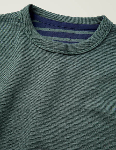 Long Sleeve Double Face Crew - Richmond Green Long Sleeve Double Face Crew - Richmond Green