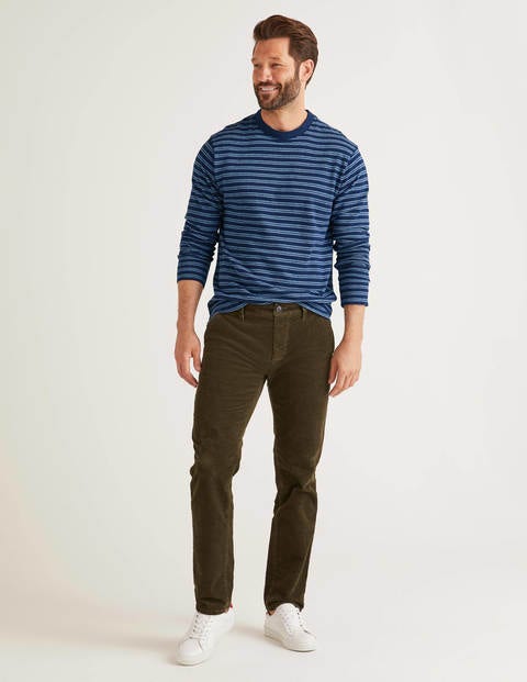Long Sleeve Textured Crew - Dusk Blue/Navy Stripe Long Sleeve Textured Crew - Dusk Blue/Navy Stripe