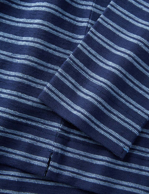 Long Sleeve Textured Crew - Dusk Blue/Navy Stripe Long Sleeve Textured Crew - Dusk Blue/Navy Stripe