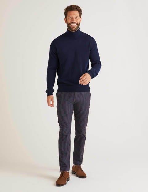 Pull Col Roulé En Cachemire - Bleu marine Pull Col Roulé En Cachemire - Bleu marine