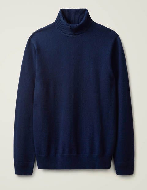 Pull Col Roulé En Cachemire - Bleu marine Pull Col Roulé En Cachemire - Bleu marine