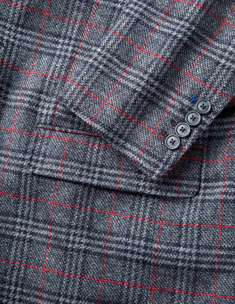 Middleham Tweed Blazer - Grey/Red Prince of Wales Middleham Tweed Blazer - Grey/Red Prince of Wales