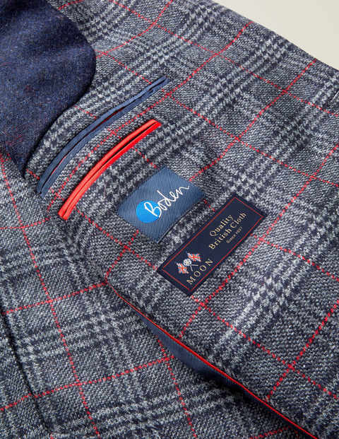 Middleham Tweed Blazer - Grey/Red Prince of Wales Middleham Tweed Blazer - Grey/Red Prince of Wales