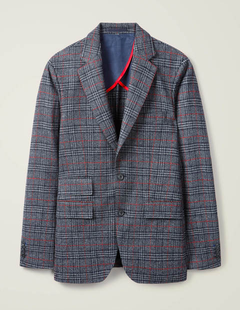 Middleham Tweed Blazer - Grey/Red Prince of Wales Middleham Tweed Blazer - Grey/Red Prince of Wales