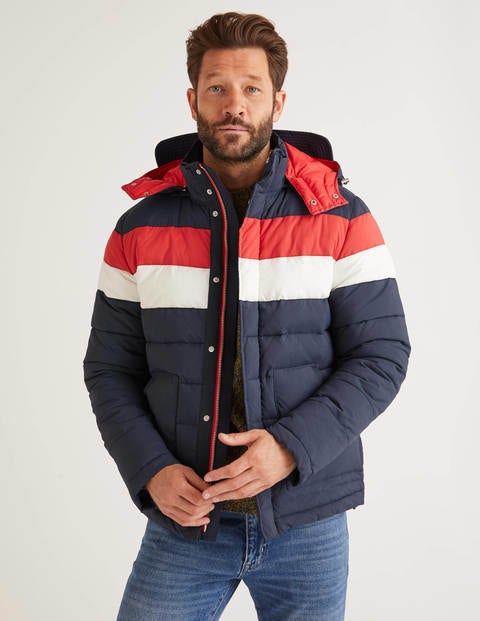Guildford Quilted Jacket - Navy Colourblock Guildford Quilted Jacket - Navy Colourblock