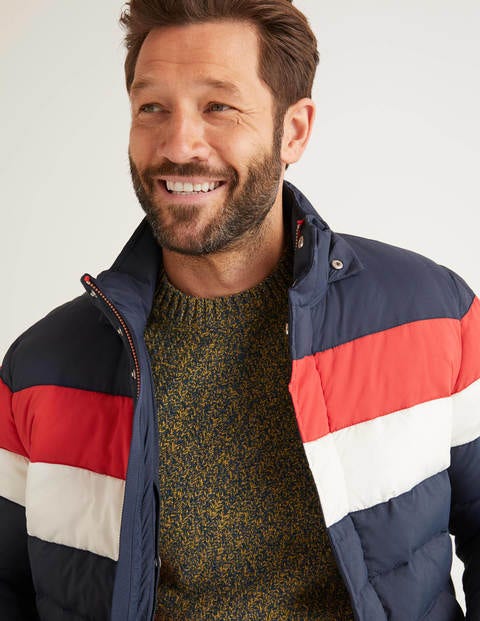 Guildford Quilted Jacket - Navy Colourblock Guildford Quilted Jacket - Navy Colourblock