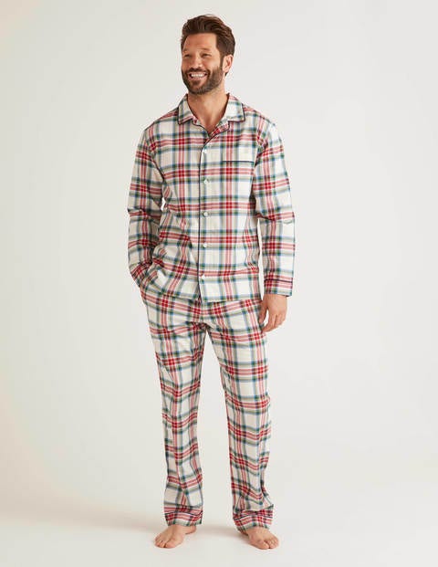 Brushed Cotton Pyjama Set - Multi Check Brushed Cotton Pyjama Set - Multi Check