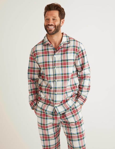 Brushed Cotton Pyjama Set - Multi Check Brushed Cotton Pyjama Set - Multi Check