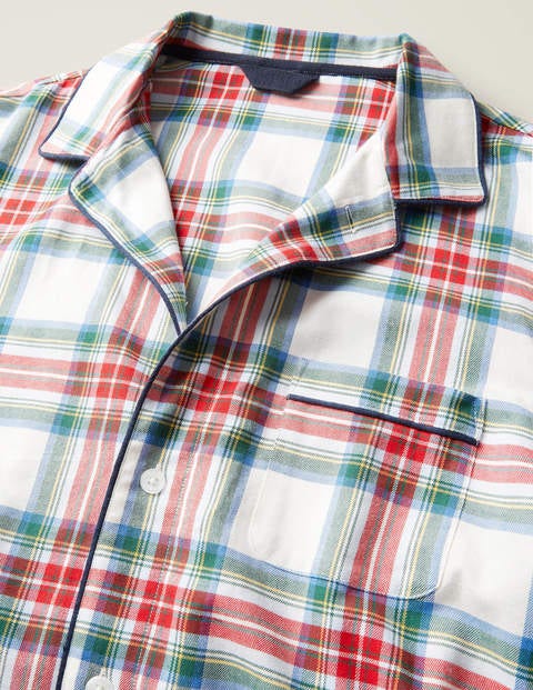 Brushed Cotton Pyjama Set - Multi Check Brushed Cotton Pyjama Set - Multi Check