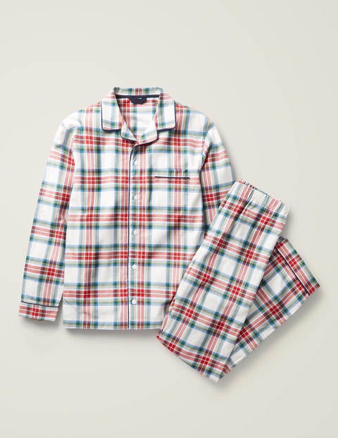 Brushed Cotton Pyjama Set - Multi Check Brushed Cotton Pyjama Set - Multi Check