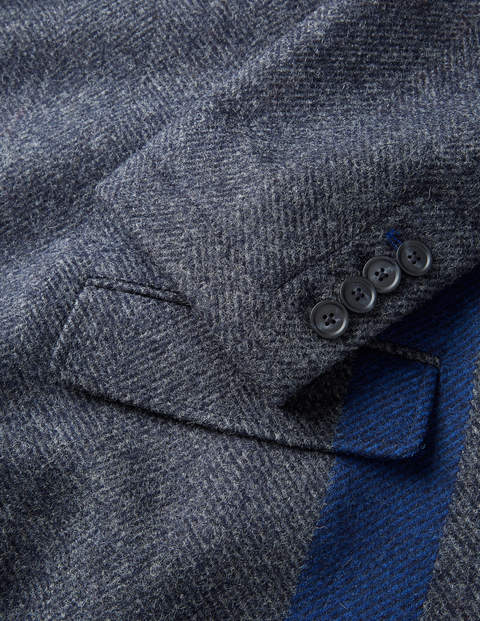 Coleshill Tweed Overcoat - Blue Herringbone Coleshill Tweed Overcoat - Blue Herringbone