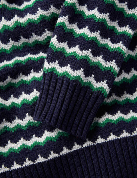 Pull Col Ras Du Cou À Chevrons Galloway - Vert multi Pull Col Ras Du Cou À Chevrons Galloway - Vert multi