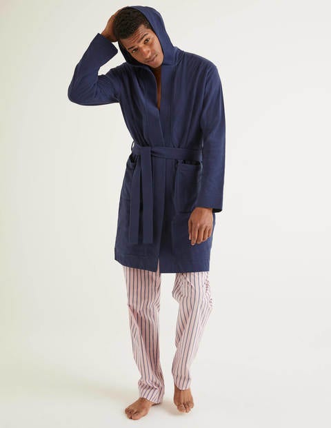 Bademantel Aus Piqué - Navy Bademantel Aus Piqué - Navy