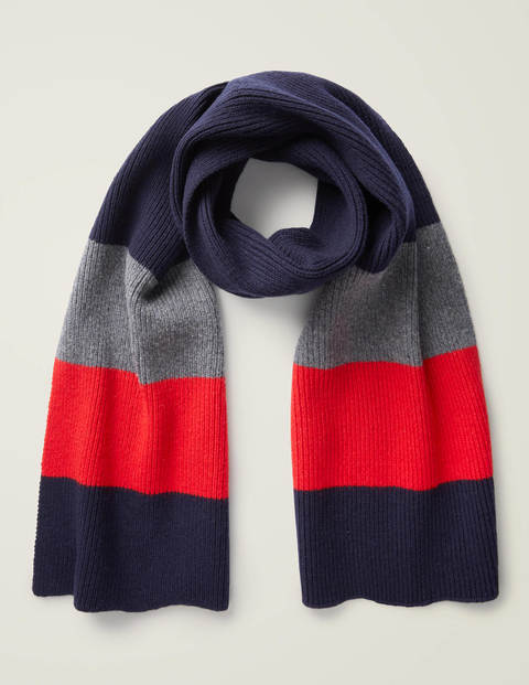 Berwick Colourblock Scarf - Navy Colourblock Berwick Colourblock Scarf - Navy Colourblock