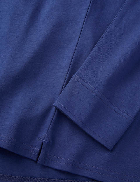 Long Sleeve Polo - Space Blue Long Sleeve Polo - Space Blue