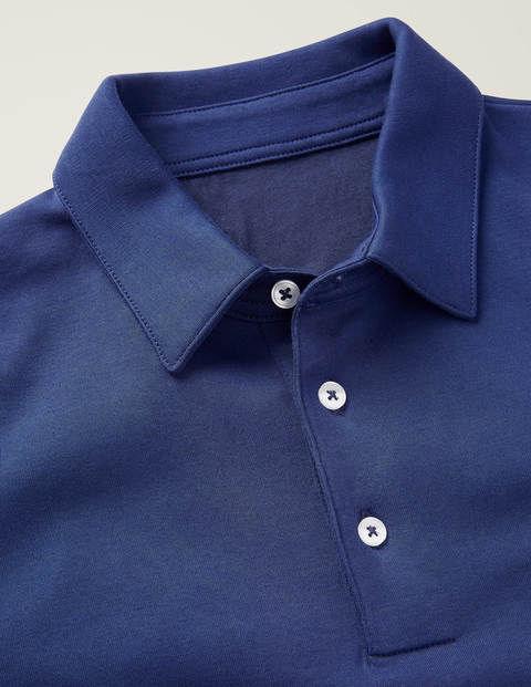 Long Sleeve Polo - Space Blue Long Sleeve Polo - Space Blue