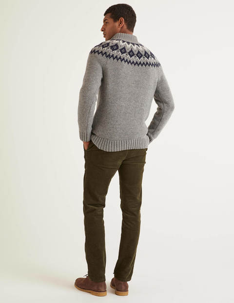 Fair Isle Half-Zip - Grey Fair Isle Half-Zip - Grey