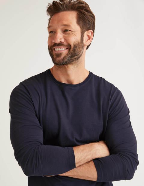 Long Sleeve Washed T-Shirt - Classic Navy Long Sleeve Washed T-Shirt - Classic Navy