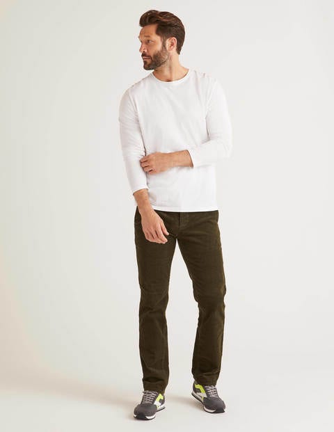 Langärmliges Vorgewaschenes Shirt - Weiß Langärmliges Vorgewaschenes Shirt - Weiß