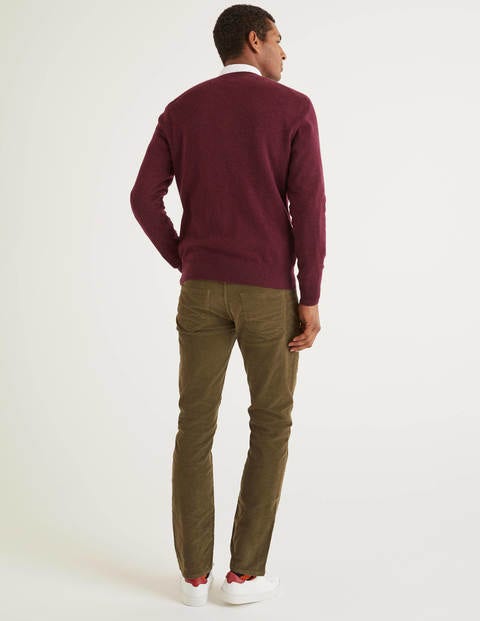 Cashmere V-Neck - Mulberry Heather Cashmere V-Neck - Mulberry Heather