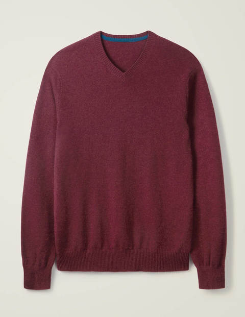 Cashmere V-Neck - Mulberry Heather Cashmere V-Neck - Mulberry Heather
