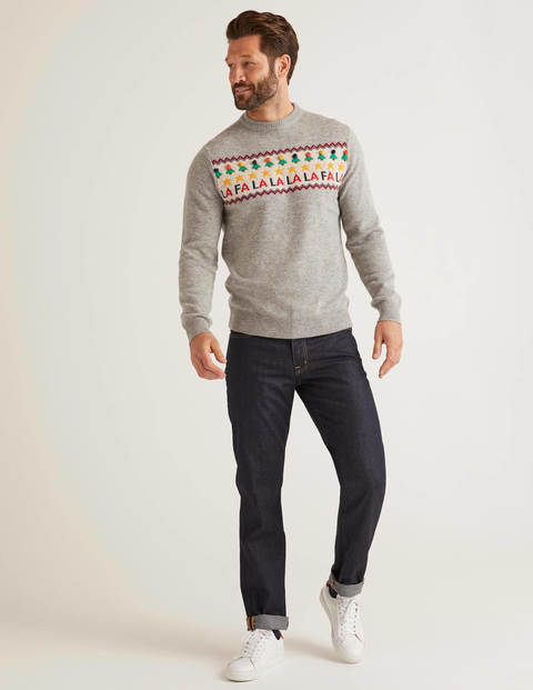 Pull De Noël À Col Rond - Gris Falalala Pull De Noël À Col Rond - Gris Falalala