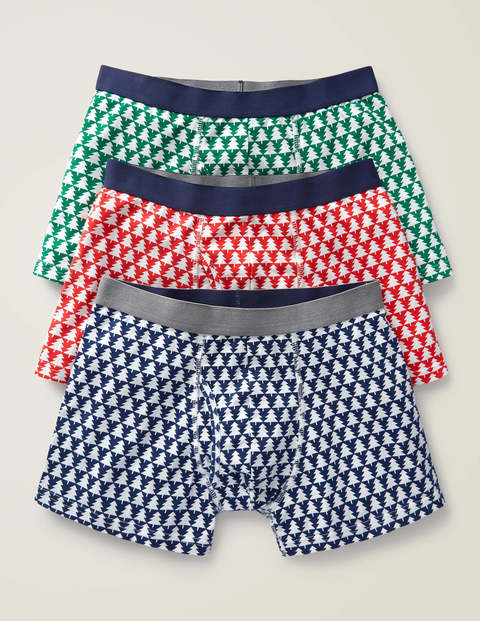 3 Pack Festive Jersey Boxers - Tree Geo Pack 3 Pack Festive Jersey Boxers - Tree Geo Pack