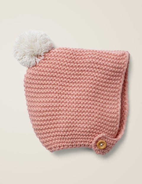 Knitted Bonnet - Chalky Pink Knitted Bonnet - Chalky Pink